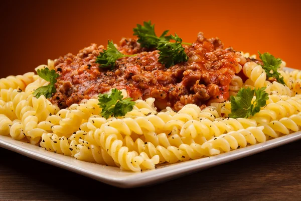 Pasta med kött — Stockfoto