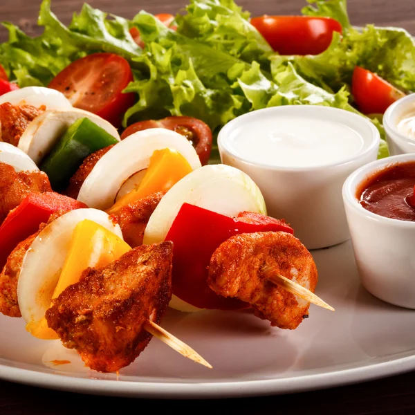 Kebab con verdure — Foto Stock