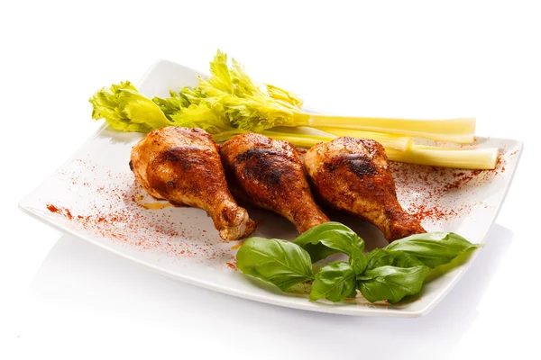 Cosce di pollo grigliate — Foto Stock