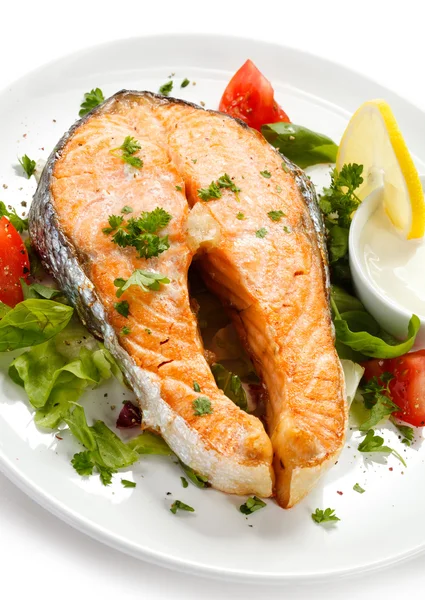 Bistecca di salmone — Foto Stock