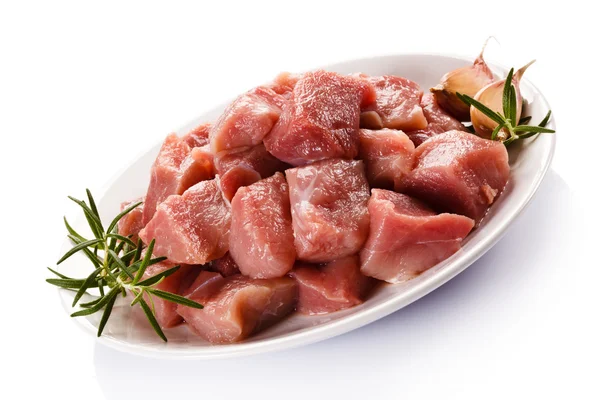 Carne cruda a bordo — Foto de Stock