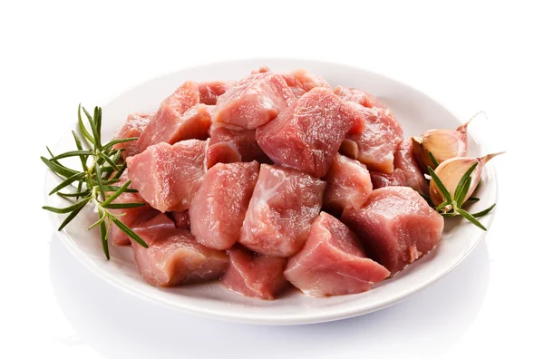 Raw meat on board — Stock Photo, Image