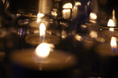 mum ışıkları, portre