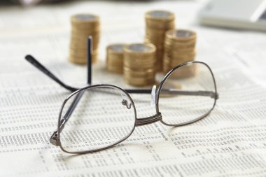 Gözlük ile iş kompozisyon