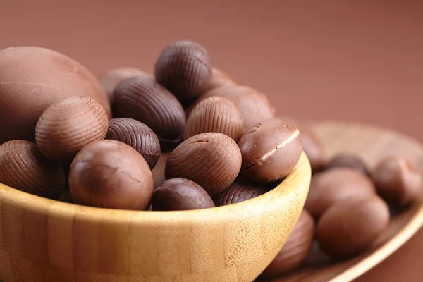 Ovos de Páscoa de chocolate — Fotografia de Stock