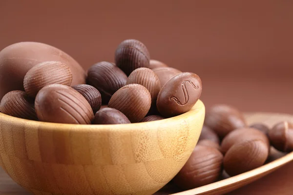 Ovos de Páscoa de chocolate — Fotografia de Stock