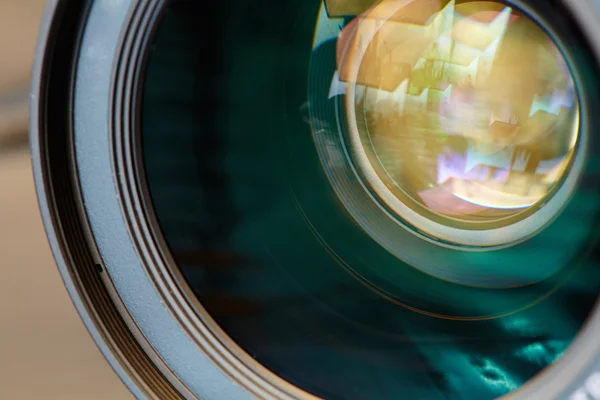 Closeup view of photographic lens — Stock Photo, Image