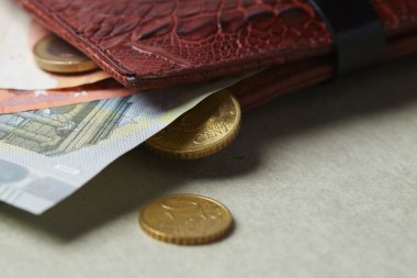 deri cüzdan para ile