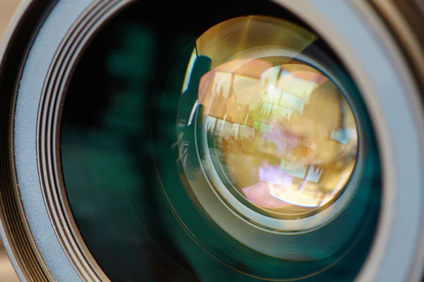 Closeup view of photographic lens — Stock Photo, Image