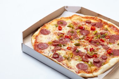 arka plan üzerinde lezzetli Pizza