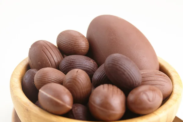 Ovos de Páscoa de chocolate — Fotografia de Stock