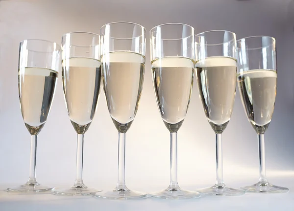 Glasses full of champagne — Stock Photo, Image