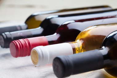 farklı şarap şişeleri 