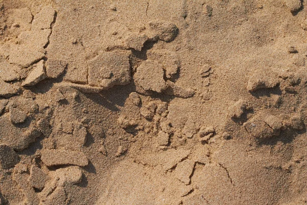 Hintergrund Textur Des Trockenen Strandes Sand Nahaufnahme — Stockfoto