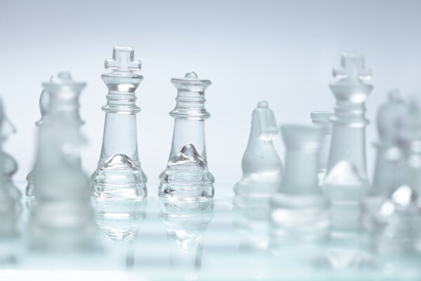 glass chess pieces