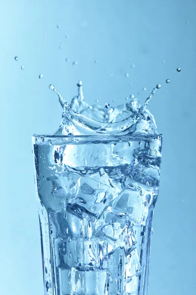 Cold water in glass — Stock Photo, Image