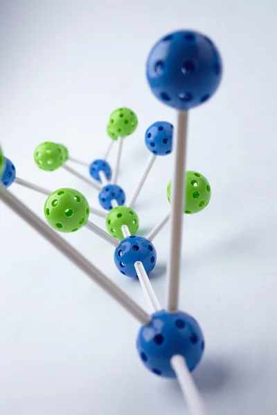 Renkli moleküler yapısı — Stok fotoğraf