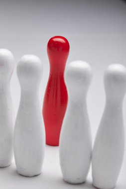 Skittles Bovling ile iş kavramı 