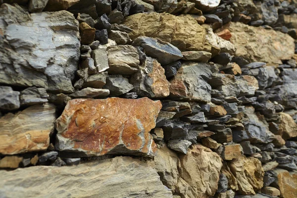 Old Rock Wall Texture Sunny Day — Stock Photo, Image