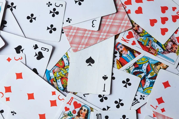 Poker Karten spielen — Stockfoto