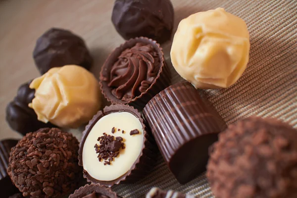 Chocolate sweets variety — Stock Photo, Image