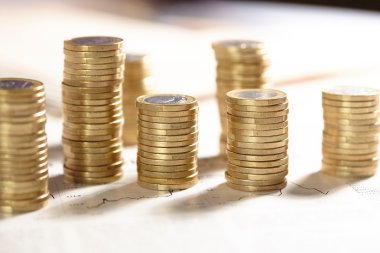 iş kavramı ile euro coins