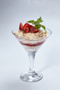 lezzetli tatlı çilek ile