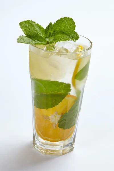 Summer lemonade in glass — Stock Photo, Image