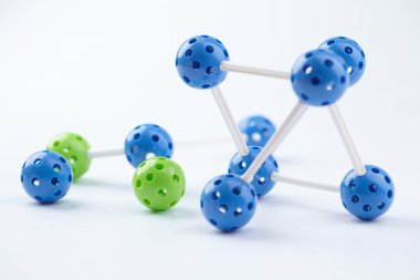 renkli moleküler yapısı