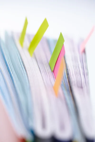 Diary with colored tabs — Stock Photo, Image