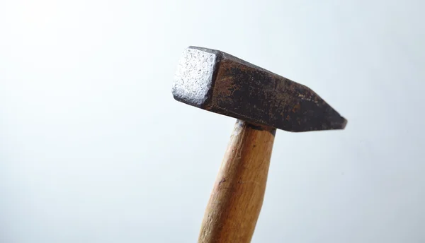 Industrial hammer with wooden handle — Stock Photo, Image