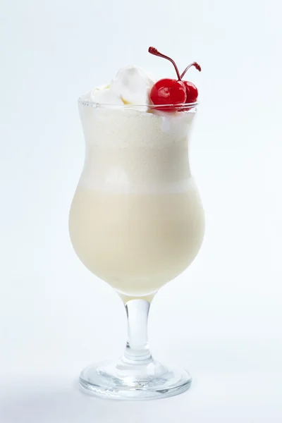 Mléko koktejl s třešněmi — Stock fotografie