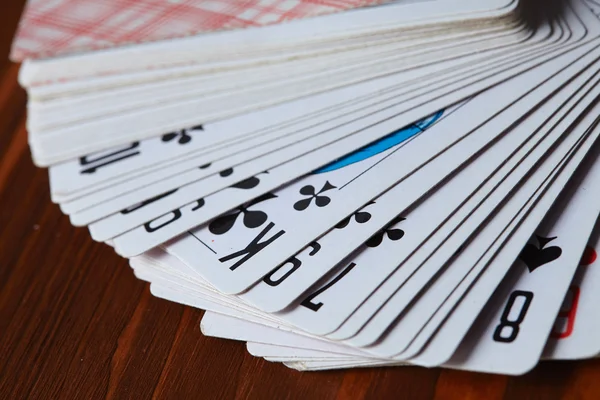 Játék kártyák közelről — Stock Fotó