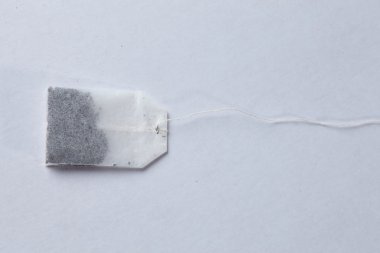 bir kullanılmayan çay poşeti 