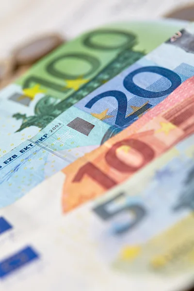 Euro-Banknotensatz — Stockfoto