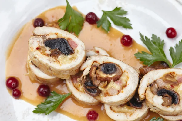 Tasty meat rolls — Stock Photo, Image