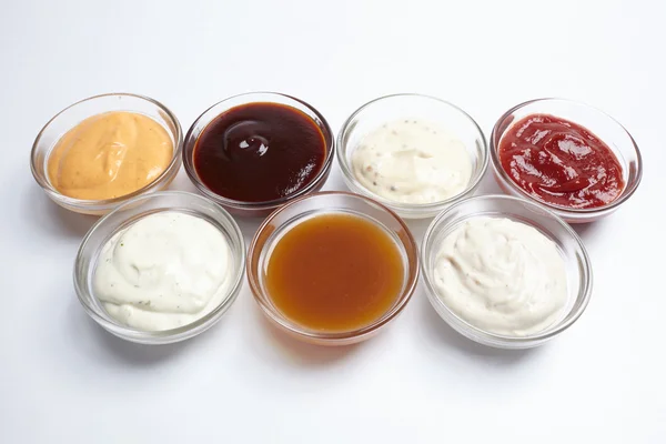 Set van verschillende sauzen — Stockfoto
