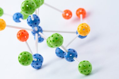 renkli moleküler yapısı