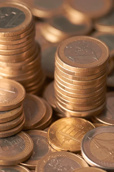 Euro coins background — Stock Photo, Image