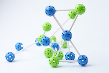 renkli moleküler yapısı