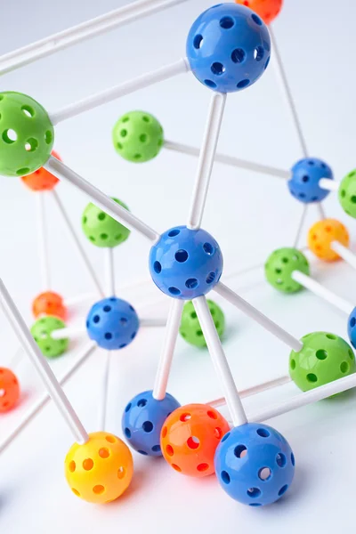Färgglada molekylstruktur — Stockfoto