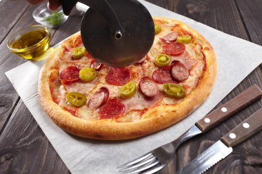 taze lezzetli pizza