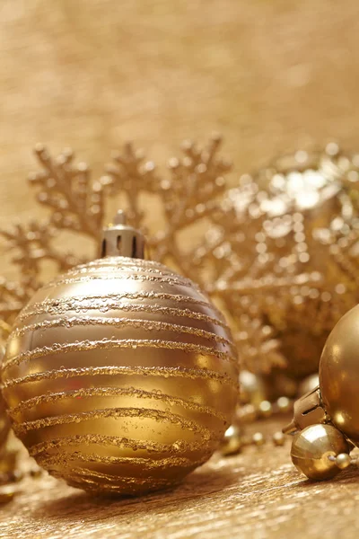 Decoración de año nuevo de oro — Foto de Stock