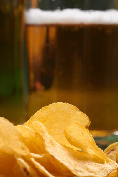 Potato chips close up — Stock Photo, Image
