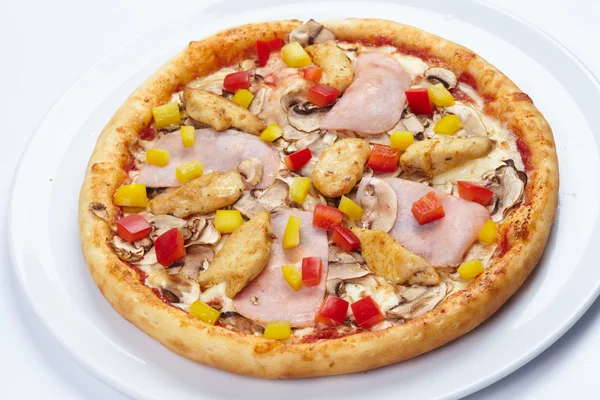 Friss, ízletes pizza — Stock Fotó