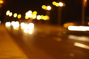 bulanık şehir ışıkları