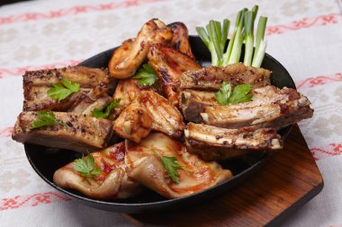 lezzetli kızarmış tavuk