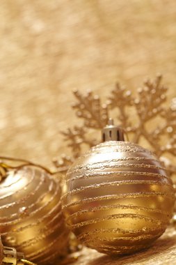 Altın yeni yıl dekorasyon