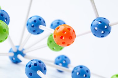 renkli moleküler yapısı