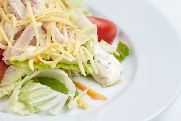 Fräsch sallad med skinka — Stockfoto